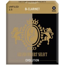 Rico RGE10BCL250 трости для кларнета Bb, Grand Concert Select Evolution (2 1/2), 10шт.в пачке