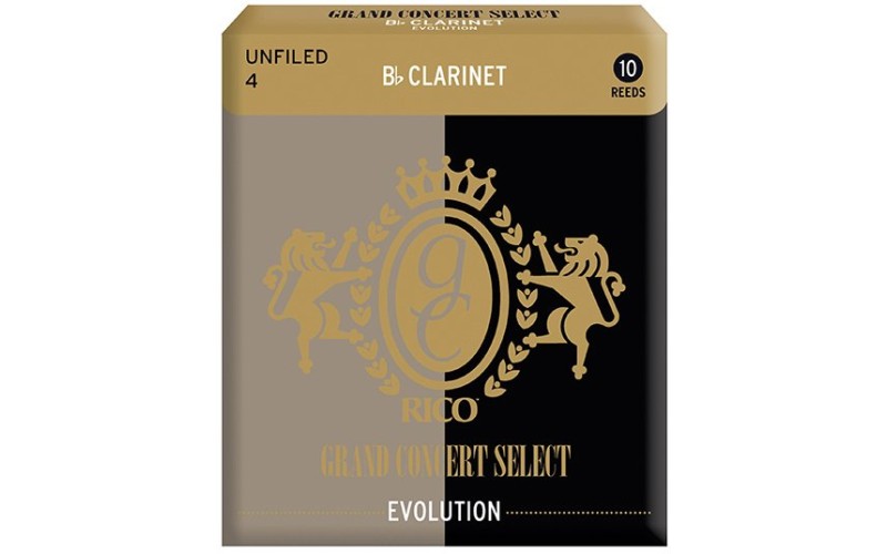 Rico RGE10BCL400 Grand Concert Select Evolution Трости для кларнета Bb, размер 4.0, 10шт