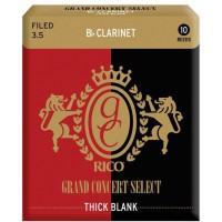 Rico RGT10BCL350 Grand Concert Select Thick Blank Трости для кларнета Bb, размер 3.5, 10шт