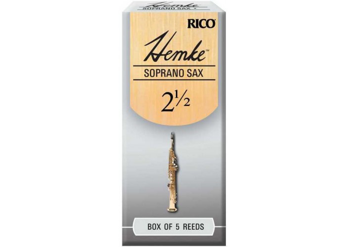 Rico RHKP5SSX250 Hemke Трости для саксофона сопрано, размер 2.5, 5шт