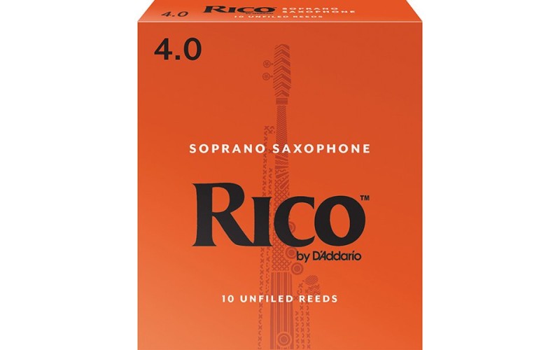 Rico RIA1040 Rico Трости для саксофона сопрано, размер 4.0, 10шт