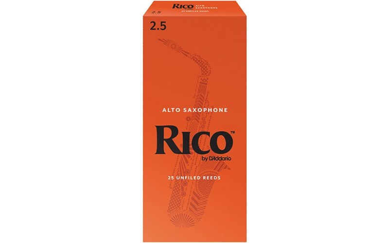 Rico RIA2525 Rico Трости для саксофона сопрано, размер 2.5, 25шт