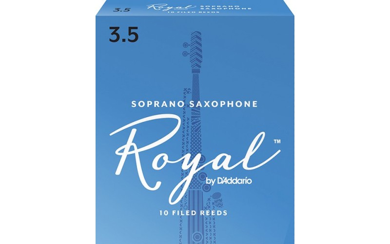 Rico RIB1035 трости для сопрано-саксофона, Royal (3 1/2), 10шт.в пачке