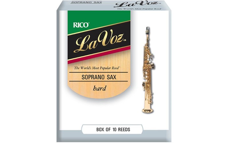 Rico RIC10HD La Voz Трости для саксофона-сопрано, жесткие (Hard), 10шт в упаковке