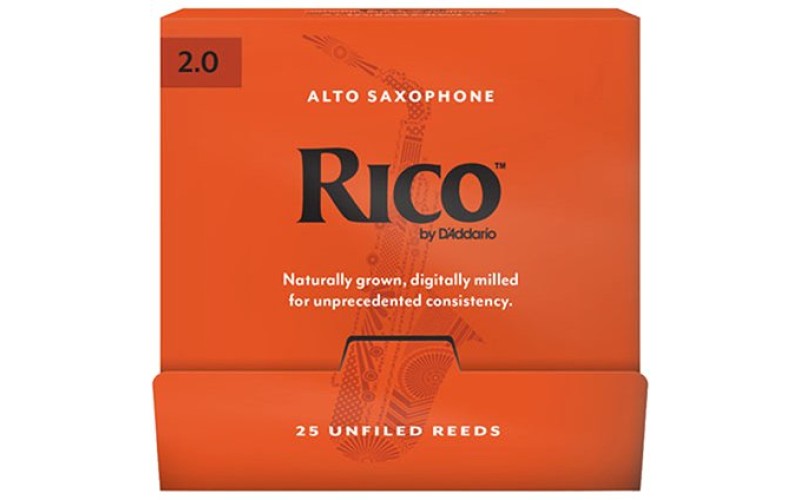 Rico RJA0120-B25 Rico Трости для саксофона альт, размер 2.0, 25шт в индивидуальной упаковке