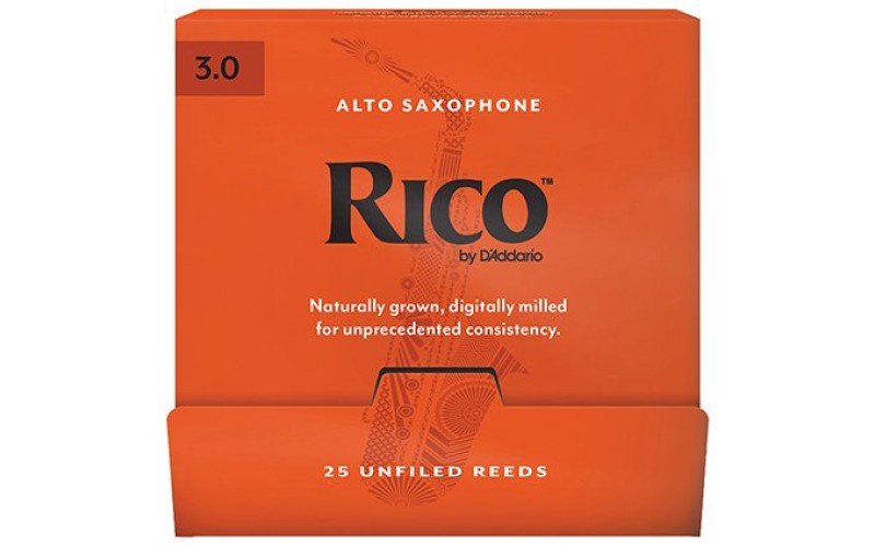 Rico RJA0130-B25 Rico Трости для саксофона альт, размер 3.0, 25шт в индивидуальной упаковке