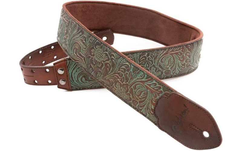 RightOn Straps 8401050090089 Leathercraft Blackguard Teal Ремень для гитары