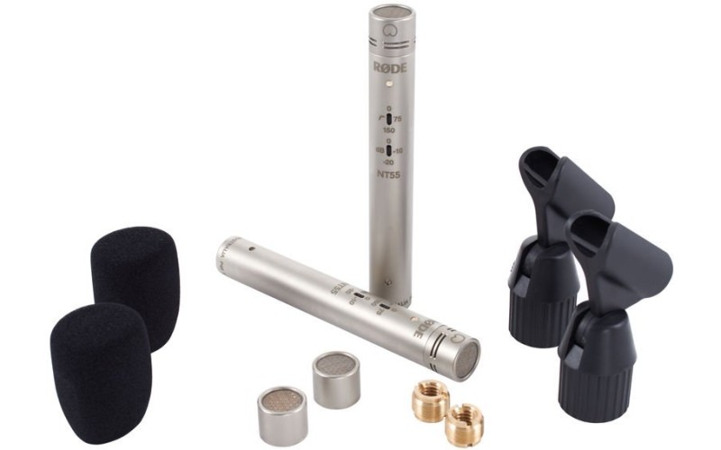 RODE NT55-MP подобранная пара конденсаторных инструментальных микрофонов