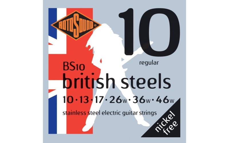 ROTOSOUND BS10 STRINGS STAINLESS STEEL струны для электрогитары