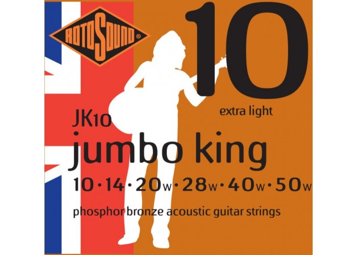 ROTOSOUND JK10 STRINGS PHOSPHOR BRONZE струны для акустической гитары