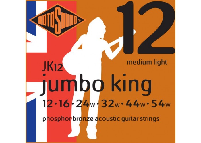 ROTOSOUND JK12 STRINGS PHOSPHOR BRONZE струны для акустической гитары