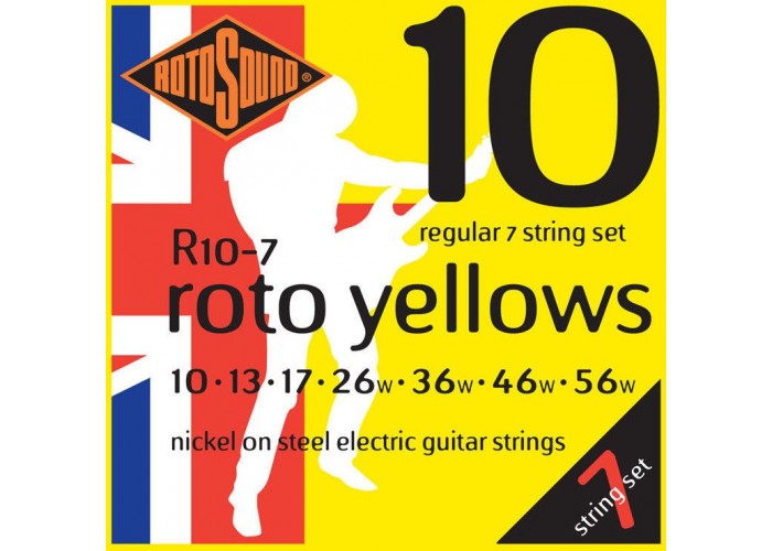 ROTOSOUND R10-7 STRINGS NICKEL REGULAR струны для 7-струнной электрогитары