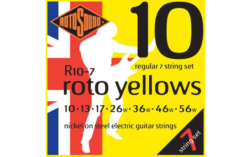 ROTOSOUND R10-7 STRINGS NICKEL REGULAR струны для 7-струнной электрогитары