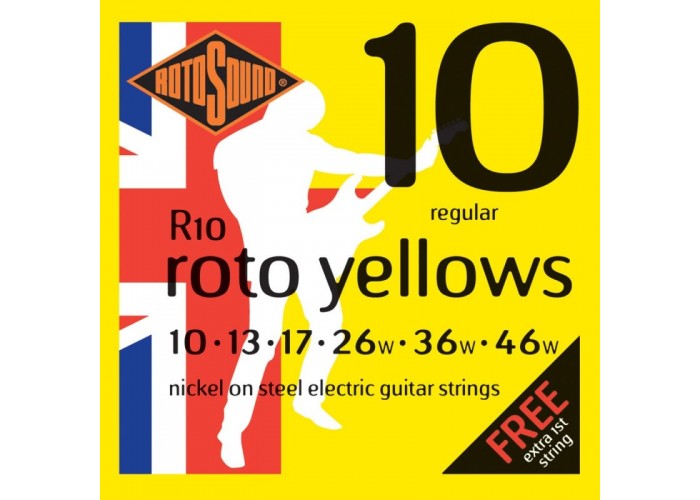 ROTOSOUND R10 STRINGS NICKEL REGULAR струны для электрогитары