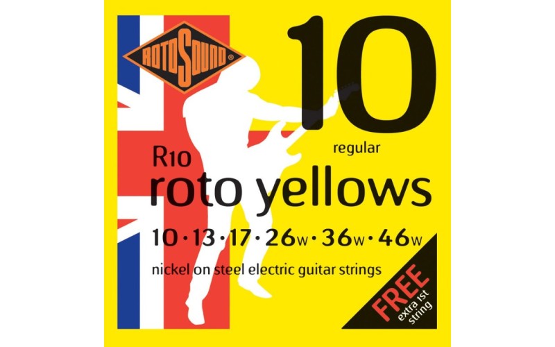 ROTOSOUND R10 STRINGS NICKEL REGULAR струны для электрогитары