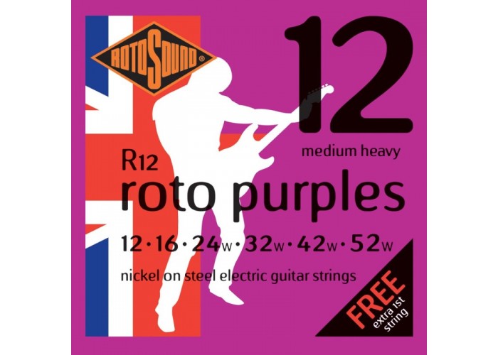 ROTOSOUND R12 STRINGS NICKEL MEDIUM HEAVY струны для электрогитары