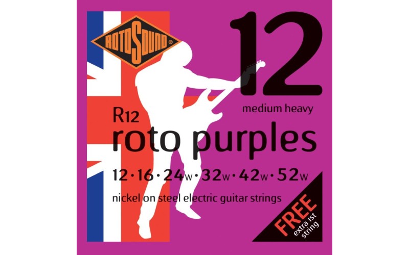 ROTOSOUND R12 STRINGS NICKEL MEDIUM HEAVY струны для электрогитары