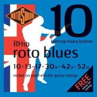 ROTOSOUND RH10 STRINGS NICKEL LIGHT TOP/HEAVY BOTTOM струны для электрогитары