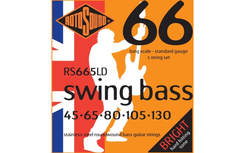ROTOSOUND RS665LD BASS STRINGS STAINLESS STEEL струны для 5-струнной бас-гитары
