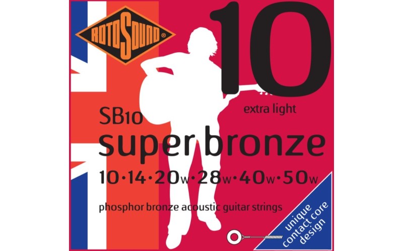 ROTOSOUND SB10 STRINGS PHOSPHOR BRONZE струны для акустической гитары