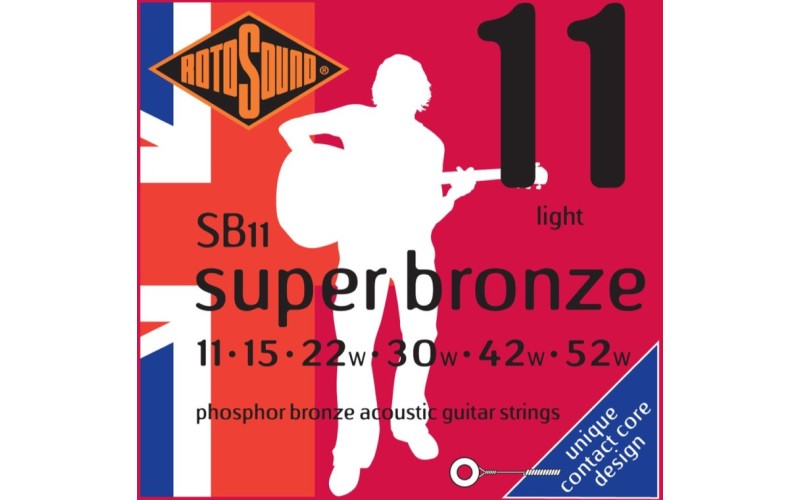 ROTOSOUND SB11 STRINGS PHOSPHOR BRONZE струны для акустической гитары
