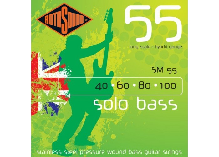 ROTOSOUND SM55 SOLO BASS - струны для бас-гитары (040-100)