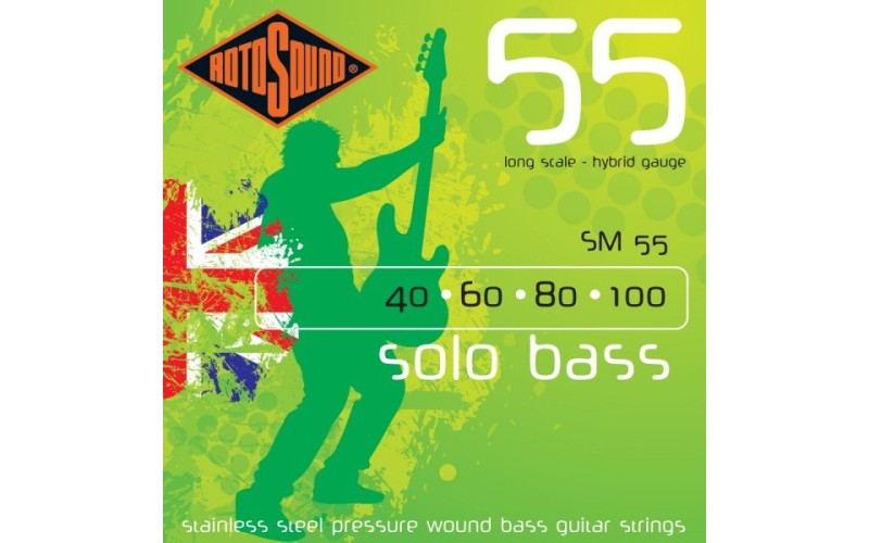 ROTOSOUND SM55 SOLO BASS - струны для бас-гитары (040-100)
