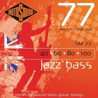 ROTOSOUND SM77 JAZZ BASS FLATWOUND STRINGS MONEL струны для бас-гитары, монель, 40-100