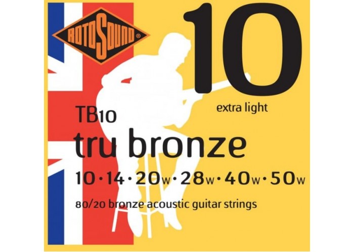 ROTOSOUND TB10 STRINGS PHOSPHOR BRONZE струны для акустической гитары