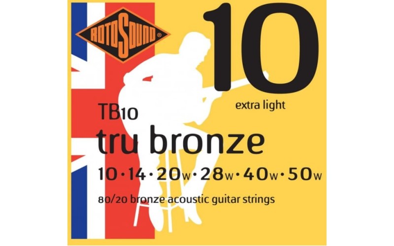 ROTOSOUND TB10 STRINGS PHOSPHOR BRONZE струны для акустической гитары
