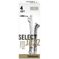 RSF05BSX4S Select Jazz Filed Трости для саксофона баритон, размер 4, мягкие (Soft), 5шт, Rico