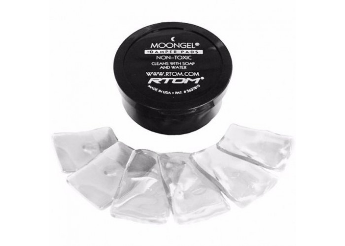 RTOM MOONGEL Dampers Pads CLEAR - Демпферы для барабанов, 6 шт. в упаковке