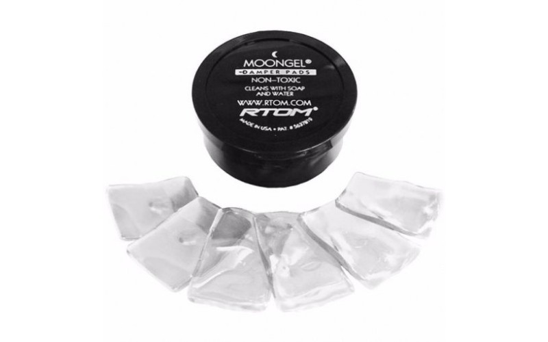 RTOM MOONGEL Dampers Pads CLEAR - Демпферы для барабанов, 6 шт. в упаковке