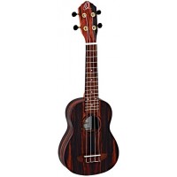 ORTEGA RUEB-SO Ebony Series Укулеле сопрано, с чехлом