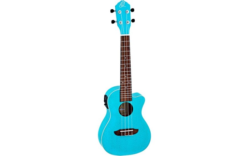 ORTEGA RULAGOON-CE Earth Series Укулеле концертный со звукоснимателем, с вырезом, голубой