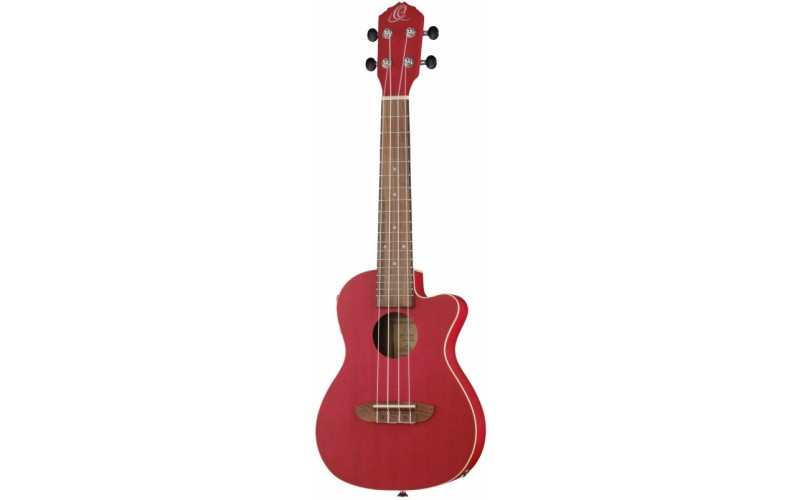 ORTEGA RURUBY-CE Earth Series Укулеле концертный со звукоснимателем, с вырезом, красный