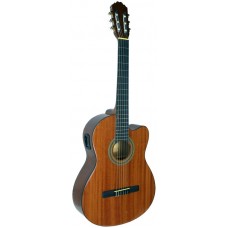 SAMICK CNG-1CE/N - классическая гитара 4/4 с подключением, корпус cutaway, махагон, цвет натуральный