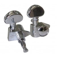 Samick GH102 CR (R3, L3) Grover - Колки для эл./ акуст. гитары, хром. покрытие (комплект: 6 шт)