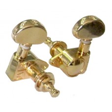 Samick GH102 GD(R3, L3) Grover - Колки для эл./ акуст. гитары, золотистое покрытие (компл.: 6 шт)