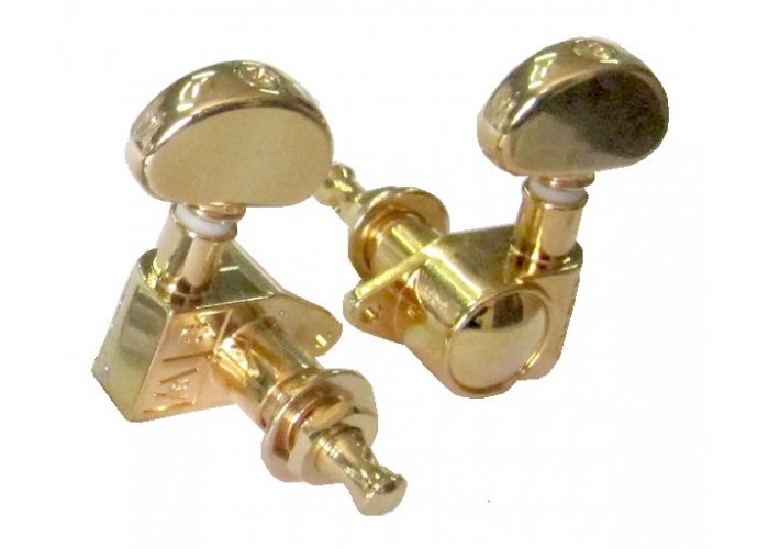 Samick GH102 GD(R3, L3) Grover - Колки для эл./ акуст. гитары, золотистое покрытие (компл.: 6 шт)
