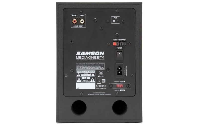 Samson MediaOne BT4 Bluetooth пара активных студийных мониторов
