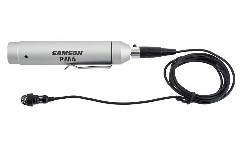 Samson QL5  CL петличный конденсаторный микрофон с адаптером и ветрозащитой