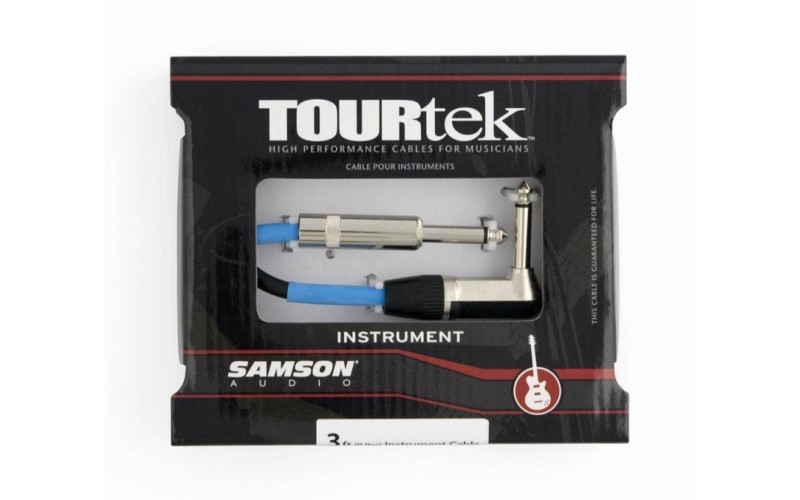 Samson TIL3 Инструментальный кабель Jack(угловой)-Jack(прямой), длина 1 м