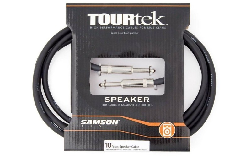 Samson TSQ10 Спикерный кабель 2х2,3 мм2 Jack-Jack, длина 3 м