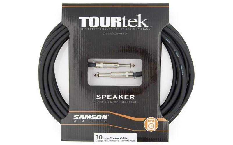 Samson TSQ30 Спикерный кабель 2х2,3 мм2 Jack-Jack, длина 9 м