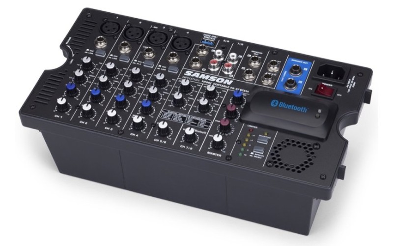 Samson XP800 Мобильный звуковой комплект:2 АС и 8-и канальный микшер-усилитель