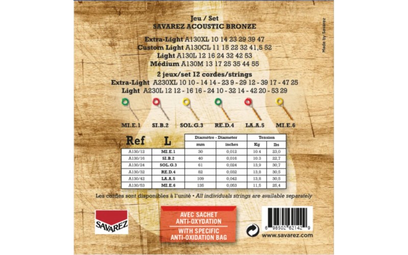 SAVAREZ A130L - струны для акустической гитары