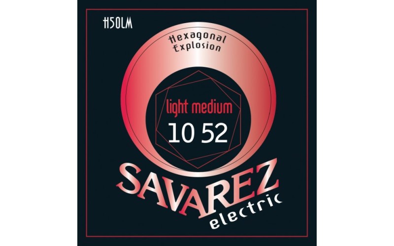 Savarez H50LM Hexagonal Explosion Light Medium, струны для электрогитары 10-52, никелевое покрытие