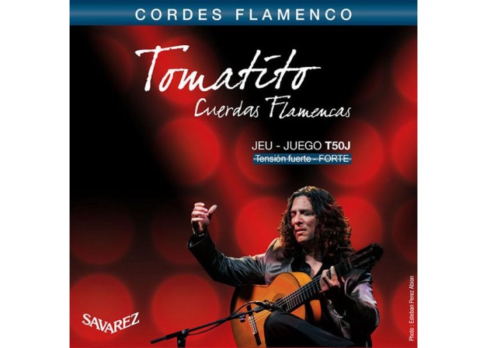 Savarez T50J Flamenco Tomatito Комплект струн для классической гитары, сильное натяжение, посеребр