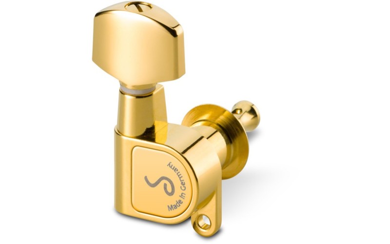 Schaller 10010520.01.36 Комплект одиночной колковой механики, 6 левых, позолоченный